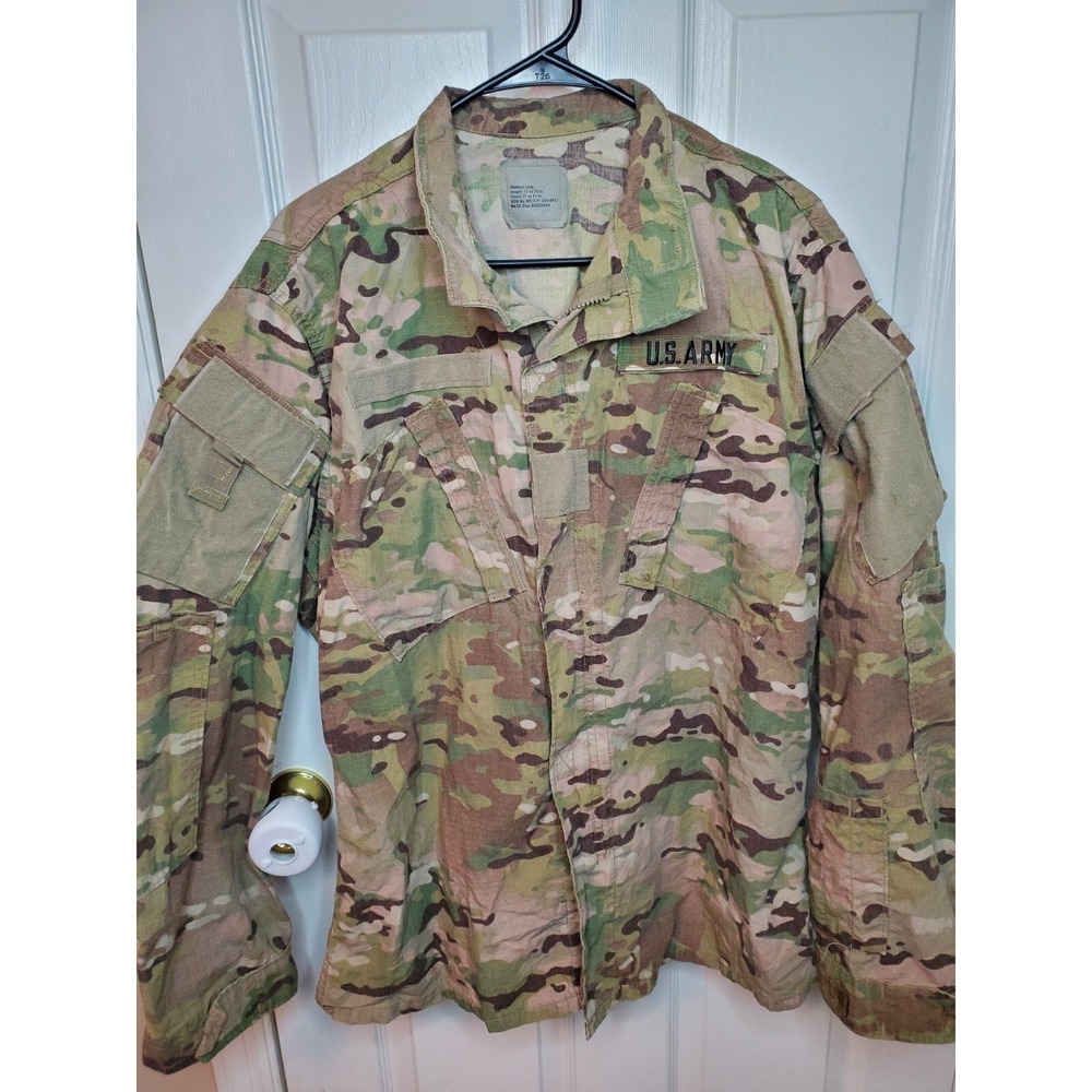 US Army ACU OCP Multicam Flame Resistant Combat Uniform Coat Medium Long FRACU
